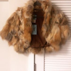 Marciano Genuine Fox Fur Shrug